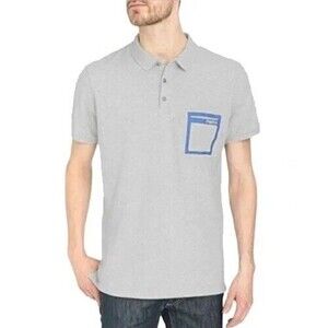 Marc by Marc Jacobs Men's Polo M4003921 Size XS Grey Melange 100% Cotton NWT B31
